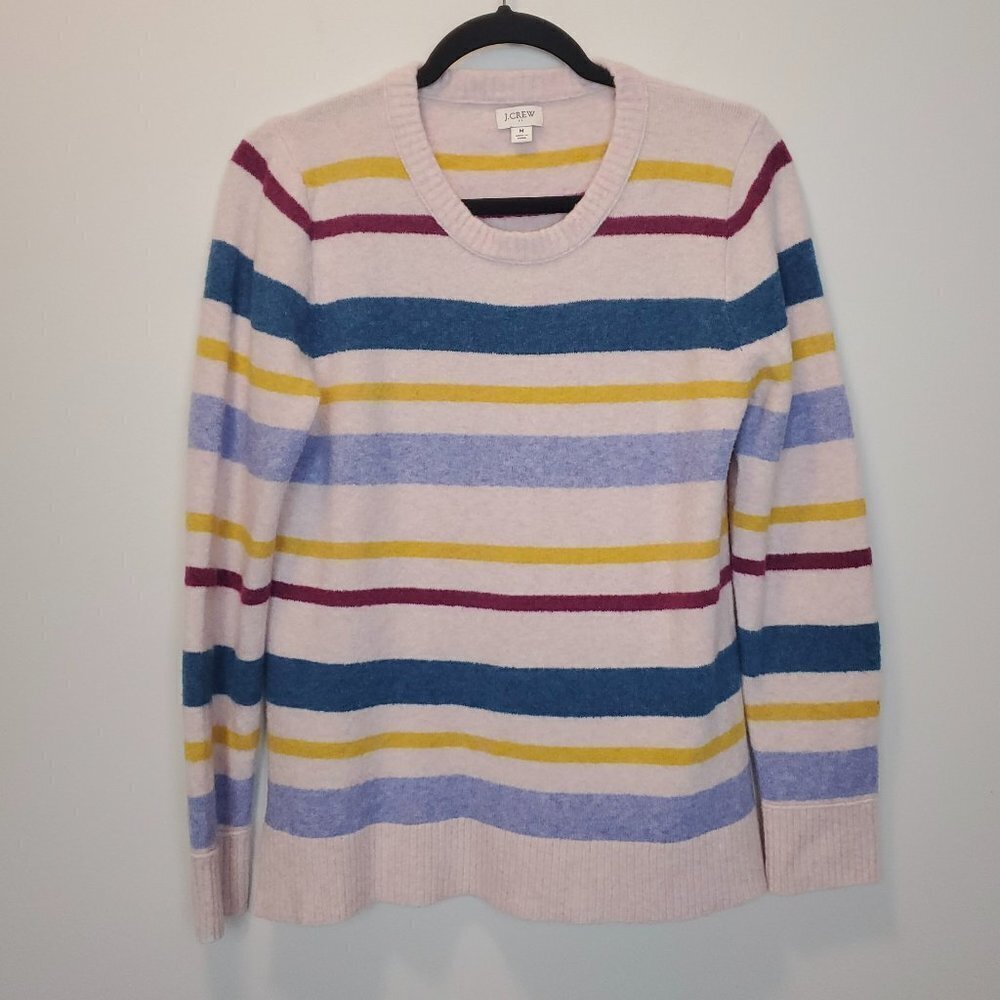 J. Crew Soft Striped Scoop Neck Sweater Medium